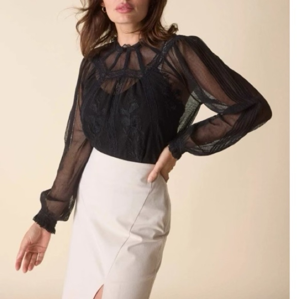 NWT St. Roche Flores Top size 0 black